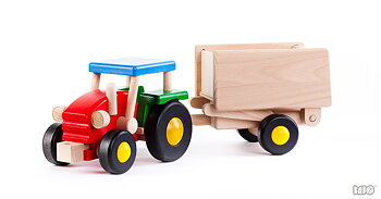 Traktor med vagn stor WS