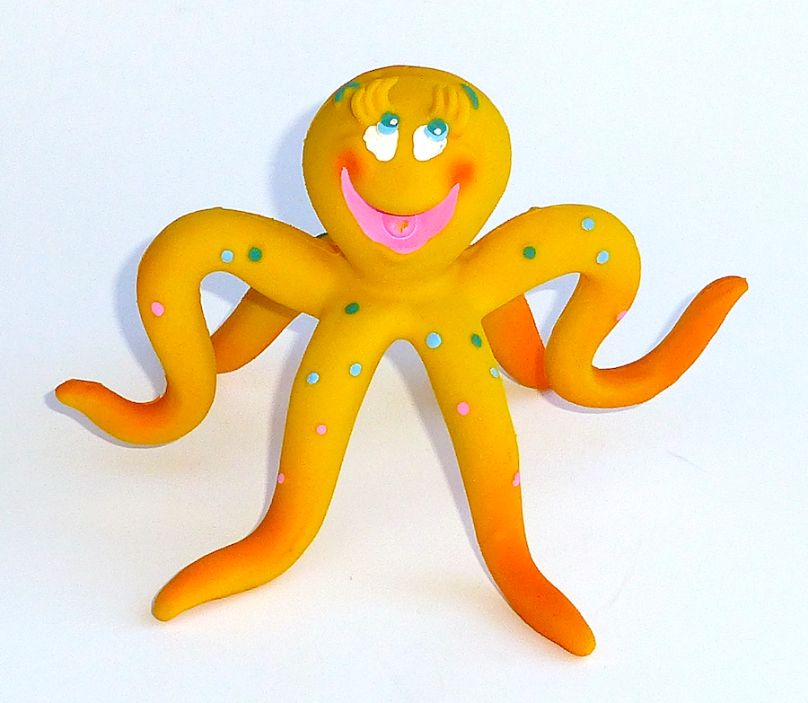 Bläckfisk i naturgummi stor WS