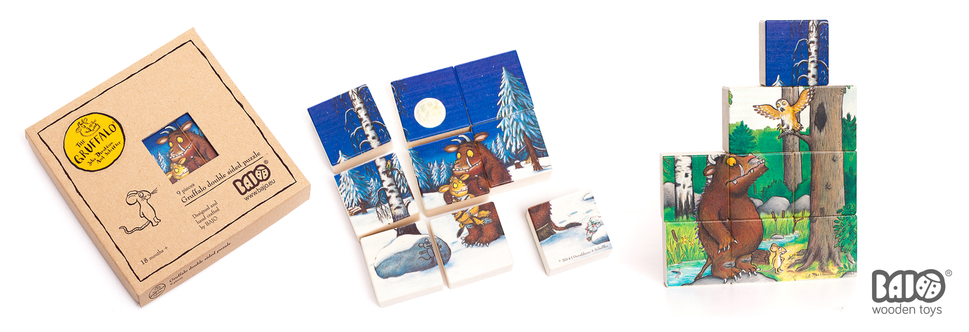 Gruffalo och mus pussel WS - 2