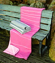 Shorelines rosa/rosa130x180 Jaquardvävd ullpläd