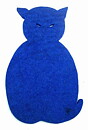 Grytunderlägg sittande katt