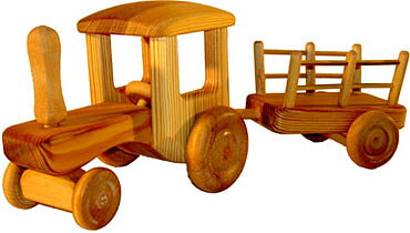 Stor Traktor med vagn