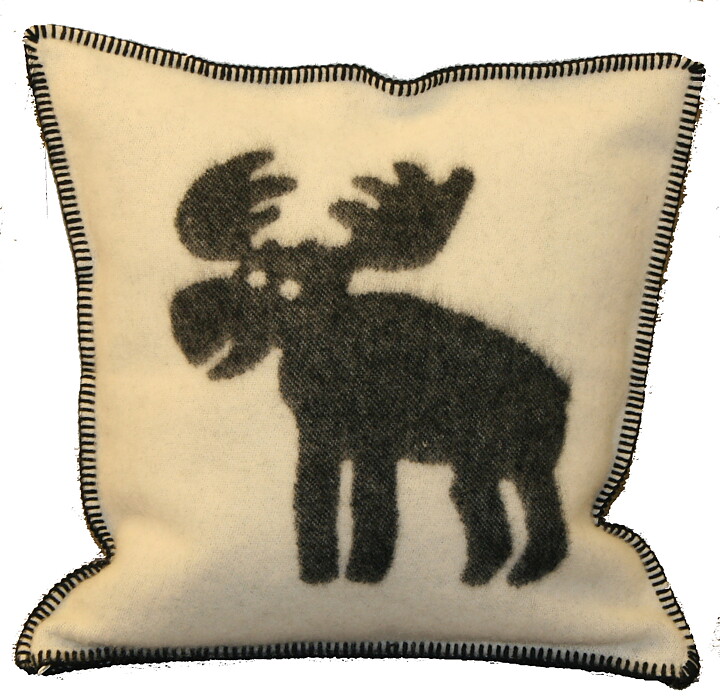 "Moose" vit/svart 50x50 Kuddfodral