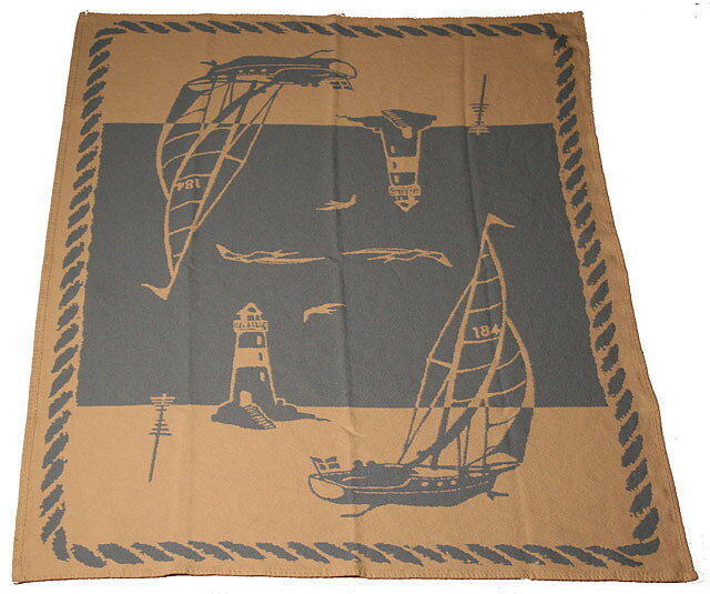 "Segling" 140x160 Bomulls filt