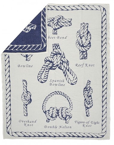 "Knopar" 140x160 Bomulljacquard filt