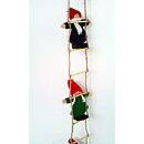 Little santas on a ladder