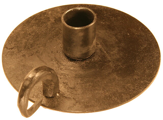 Ljusstake enkel rund m handtag