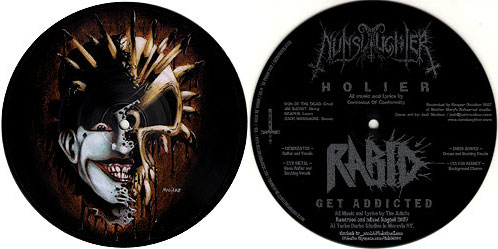 Nunslaughter/Rabid - Split [Pic-7"-EP]