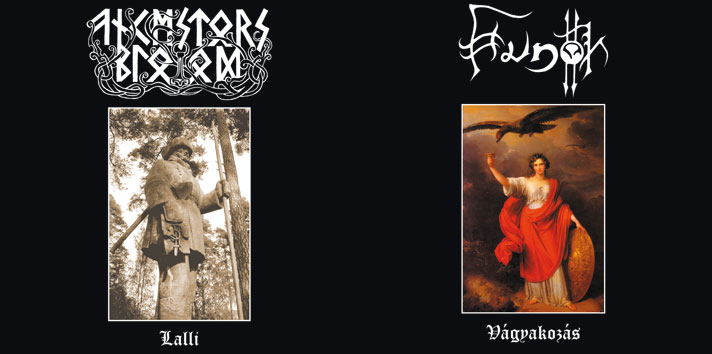 Hunok/Ancestors Blood - Split [M-CD]