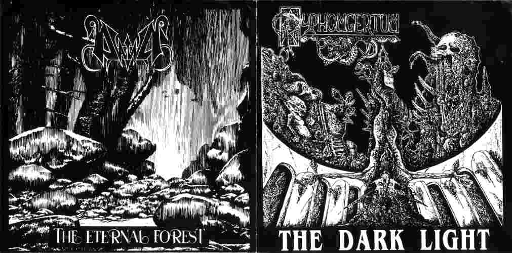 Dawn/Pyphomgertum - Split: The Dark Light/The Eternal Forest [CD]