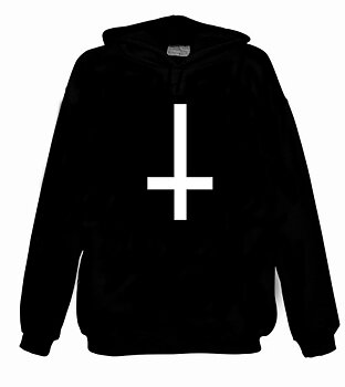 Antichrist Cross (vitt tryck) [Sweatshirt]