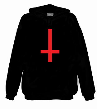 Antichrist Cross (rött tryck) [Sweatshirt]