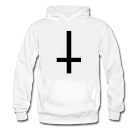 Antichrist Cross (vit) [Sweatshirt]