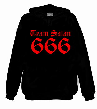 Team Satan 666 (rött tryck) [Sweatshirt]