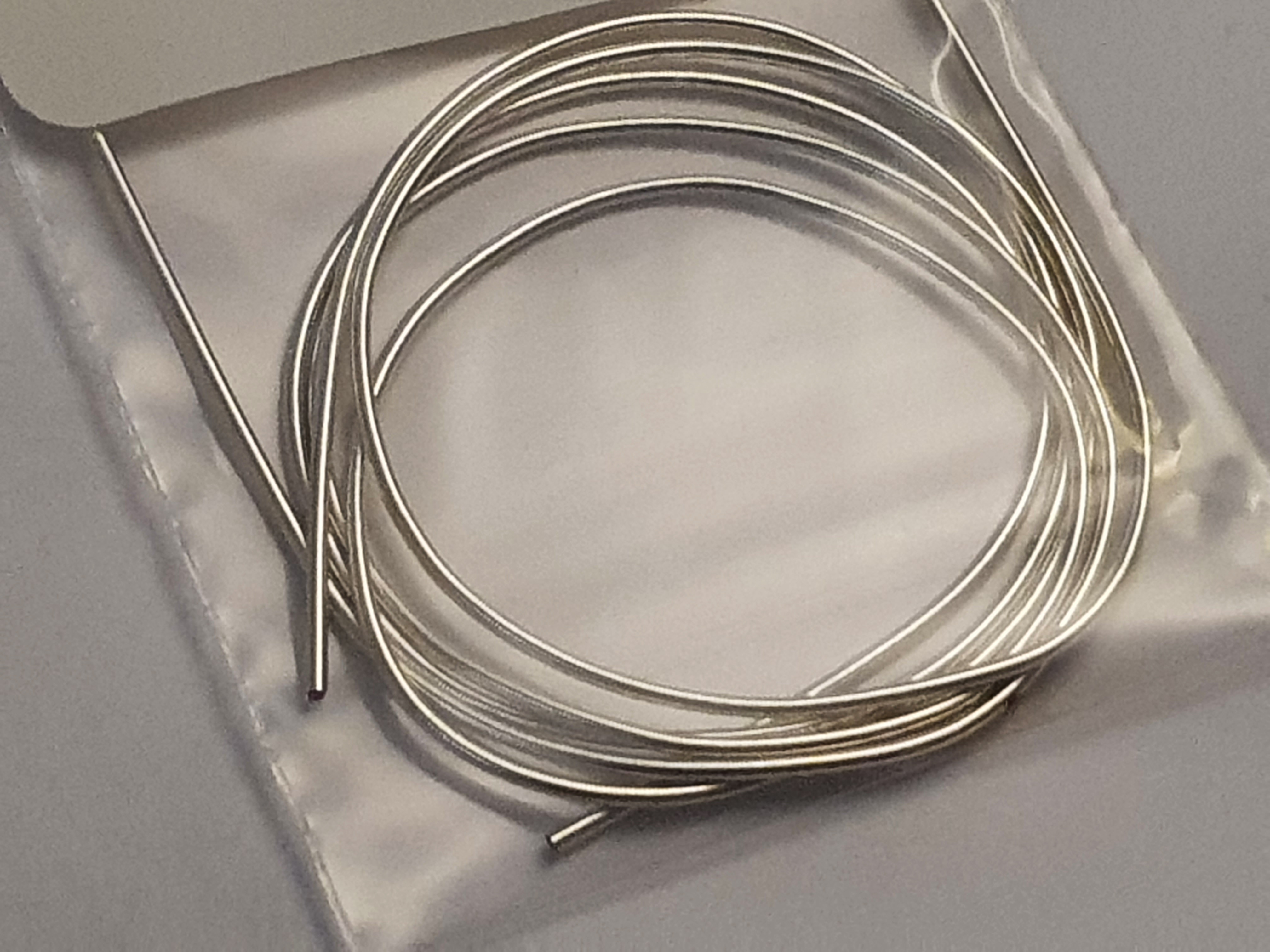 French 0,8mm wire silverplated, approx. 37cm