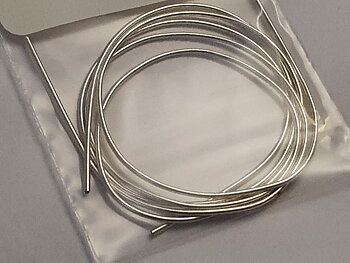 French 0,8mm wire silverplated, approx. 37cm