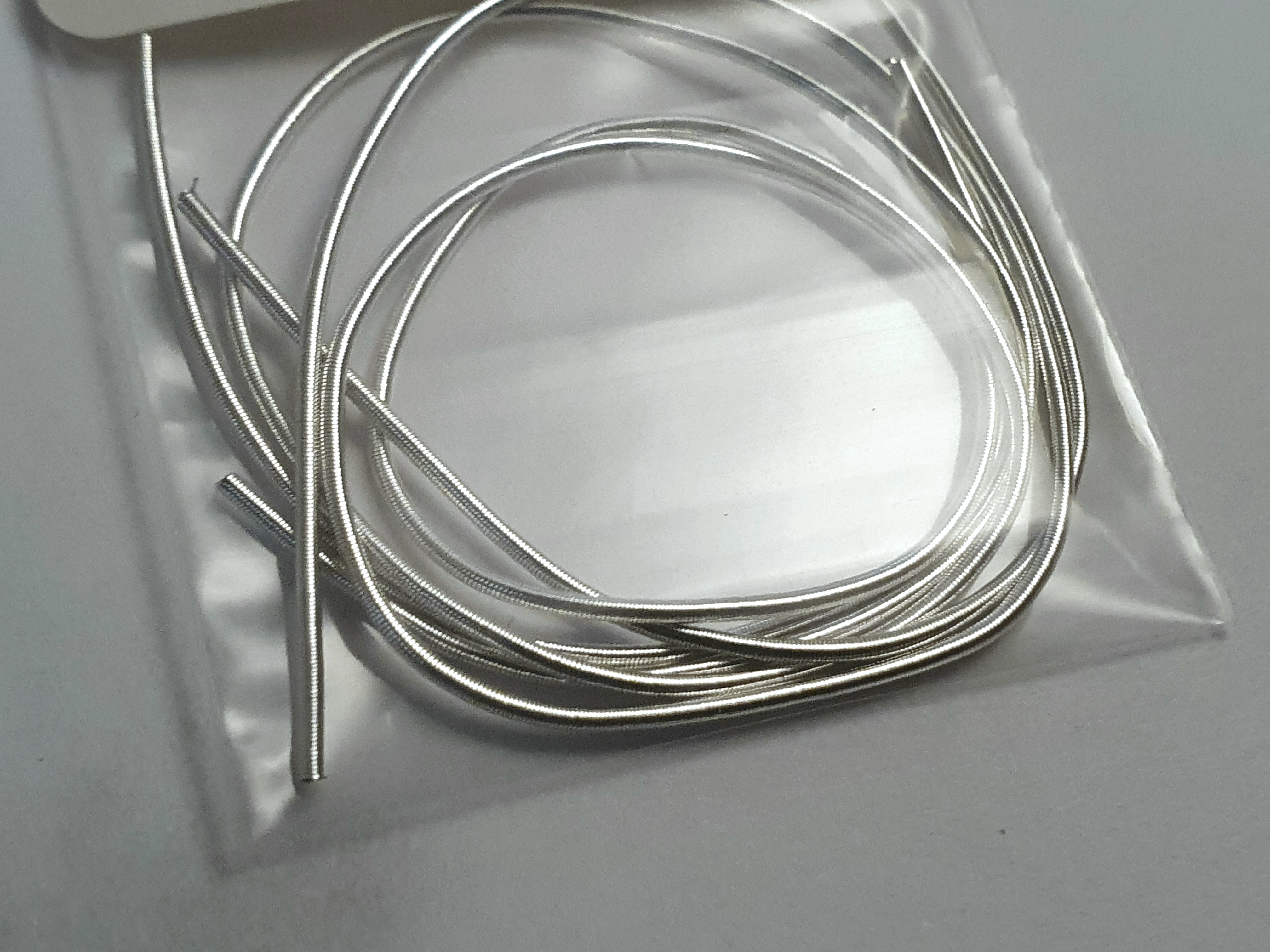 French wire 1,0mm silverplated approx. 20cm