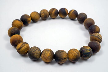 Tiger eye matte round 10mm bracelet 20cm