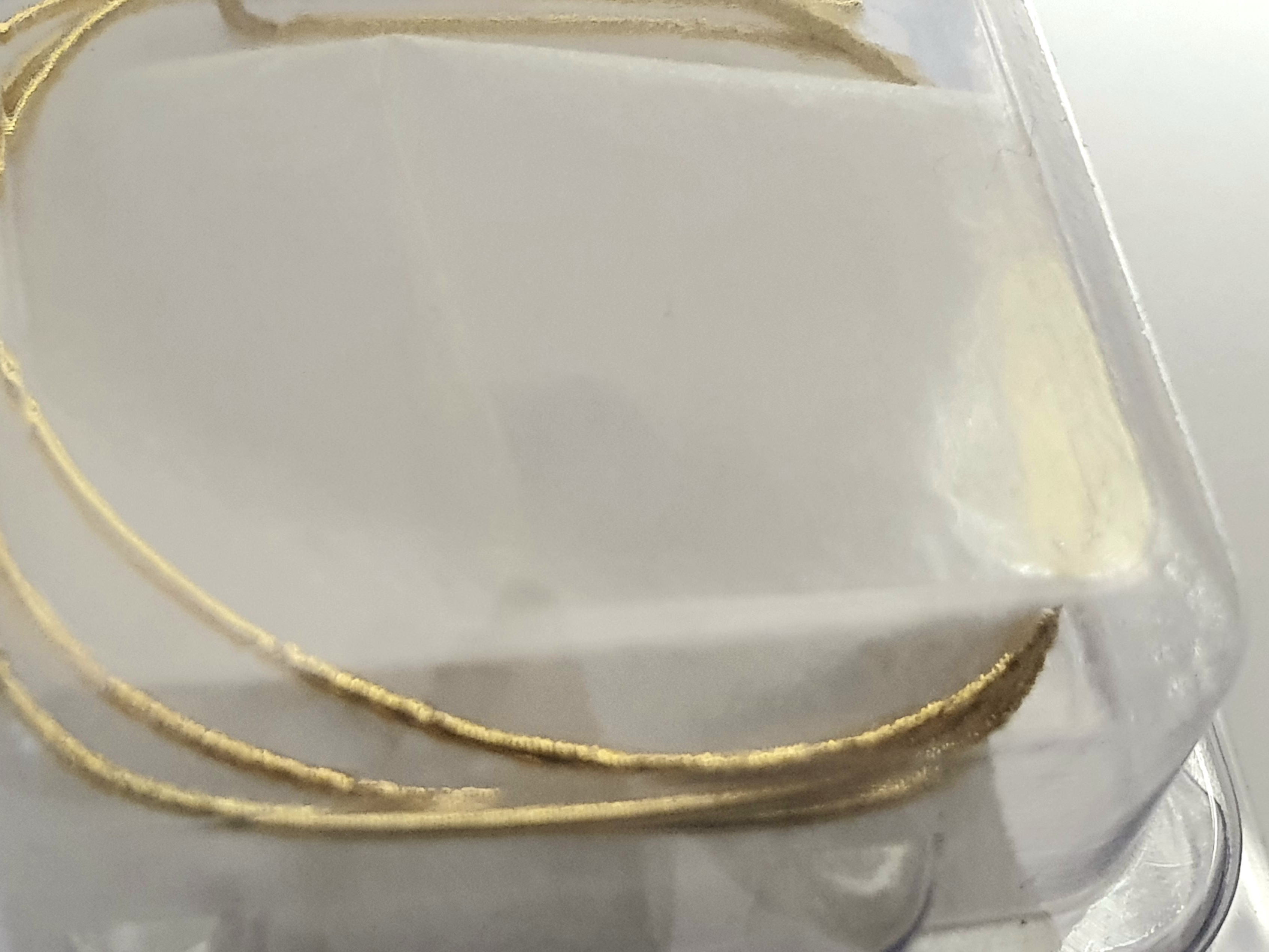 Träns 0,8 mm guldfärgad - 2