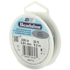 49 vajers 0,91mm (.036") 9,2m Beadalon