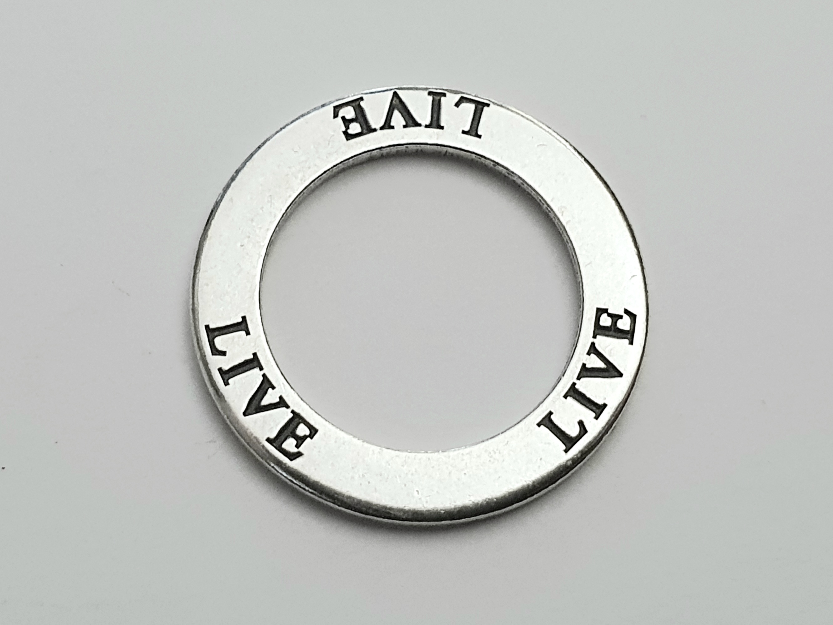 Live, amulet ring 925-silver