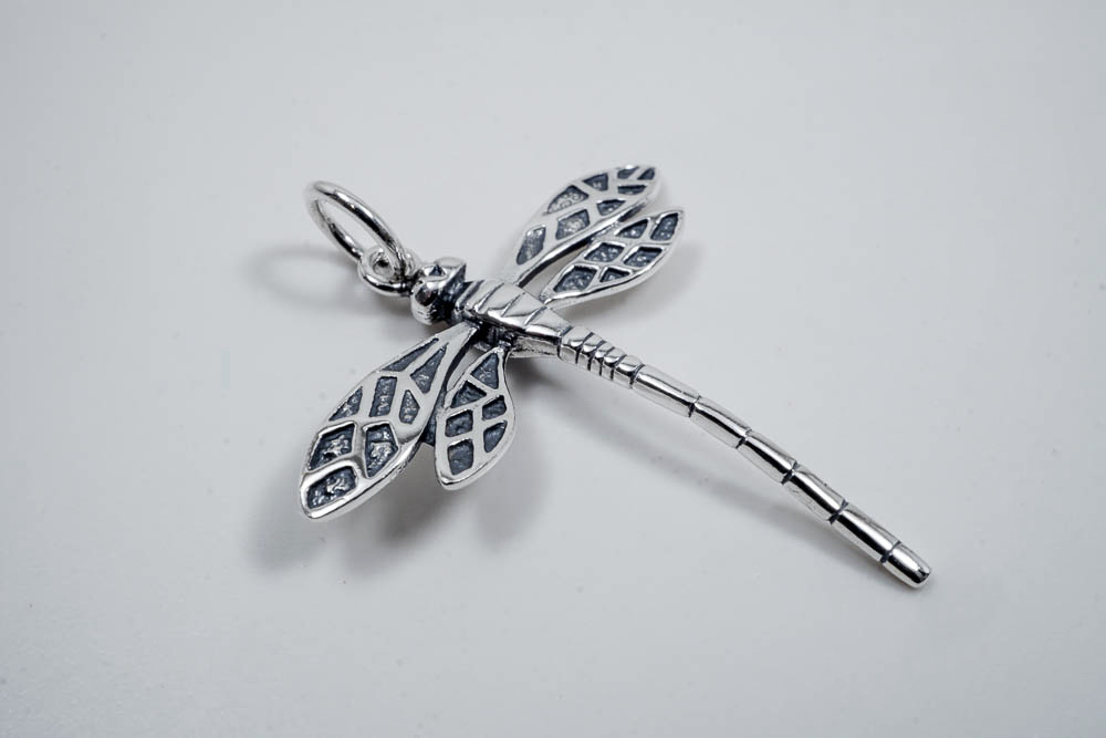 Trollslända, hänge 925-silver ca. 29x35mm