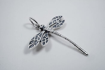 Trollslända, hänge 925-silver ca. 29x35mm