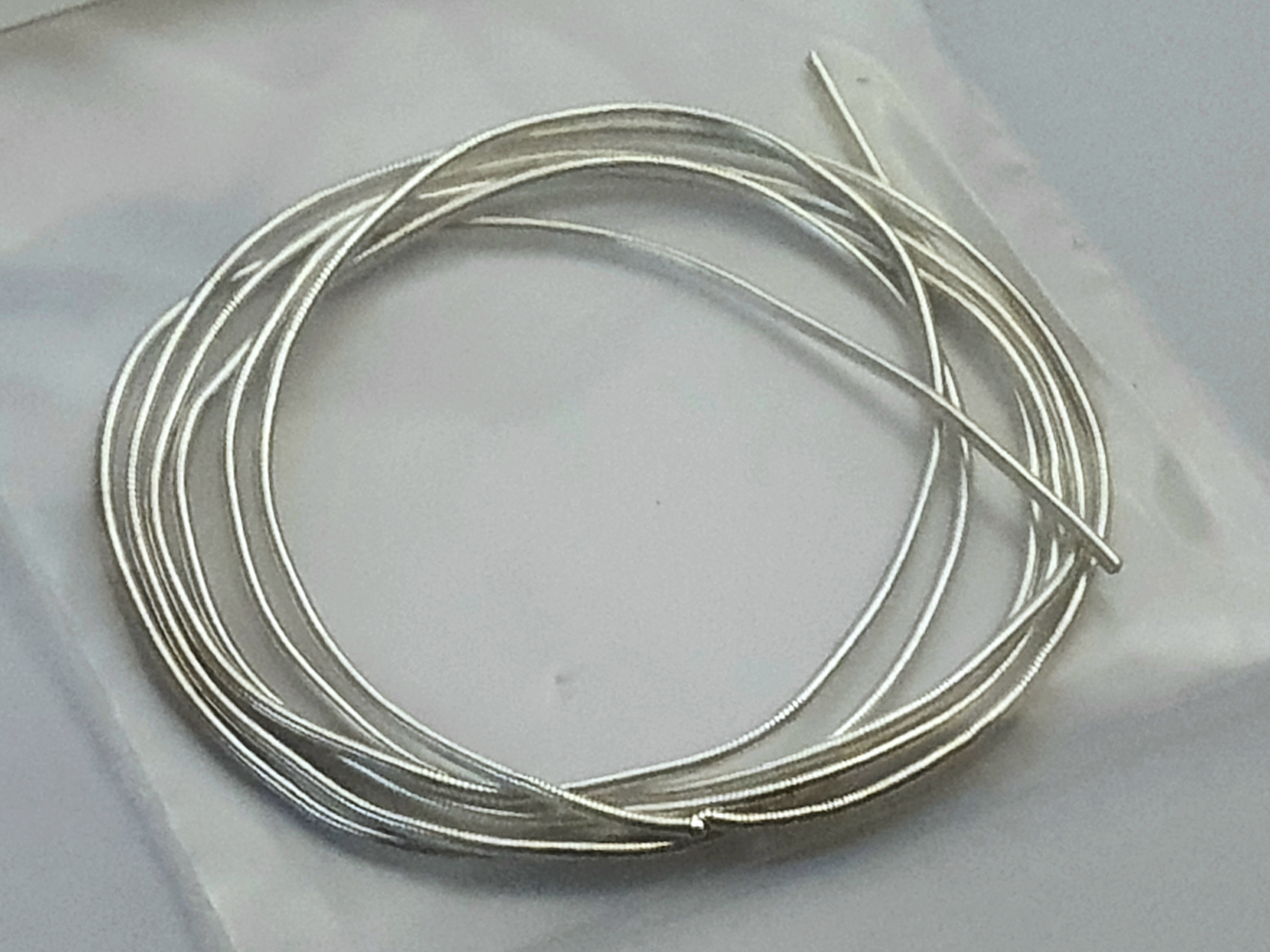 Träns 0,6 mm yttermått, silverfärgad, ca. 30cm
