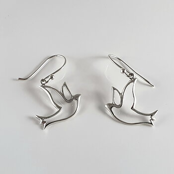 Dove earrings 925-silver