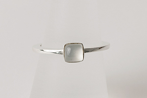 JOD Level: Månsten, ring, 925-silver