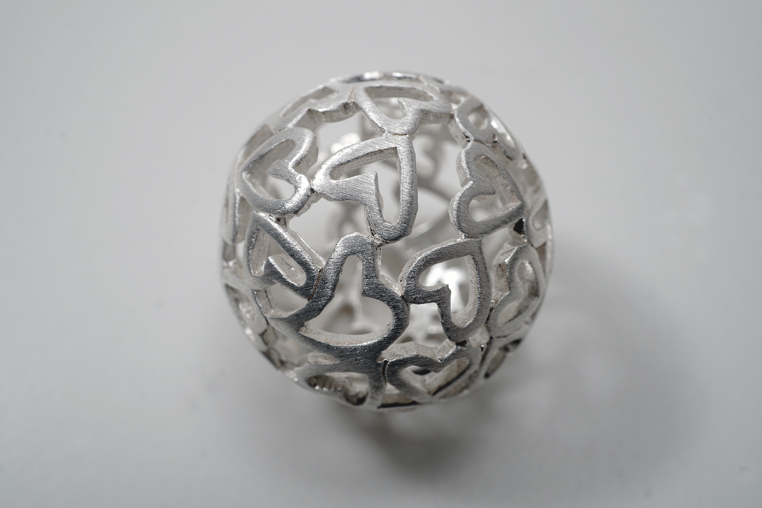 Hjärtboll 22 mm, hänge  925-silver