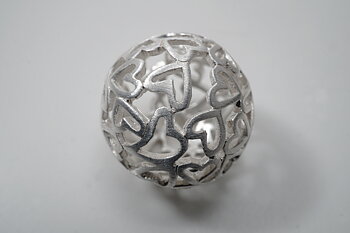 Hjärtboll 22 mm, hänge  925-silver
