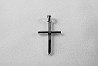 Kors 26 mm hänge 925-silver - 2