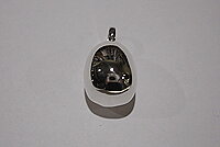 Bubbla blankt hänge, 925-silver	
