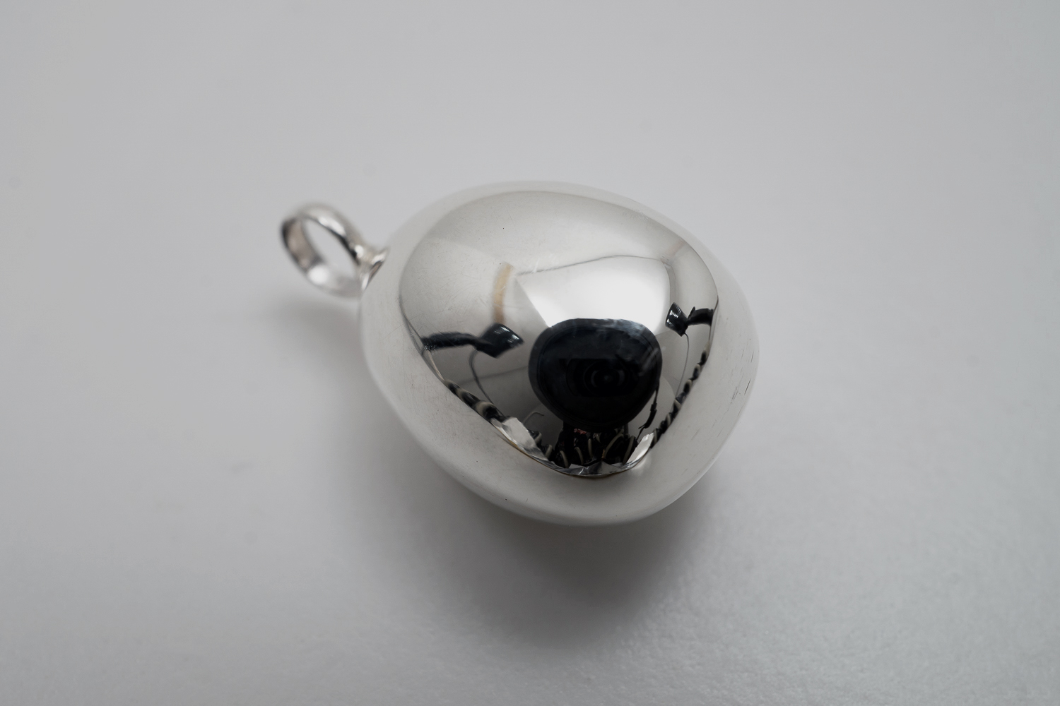 Bubbla blankt hänge, 925-silver	