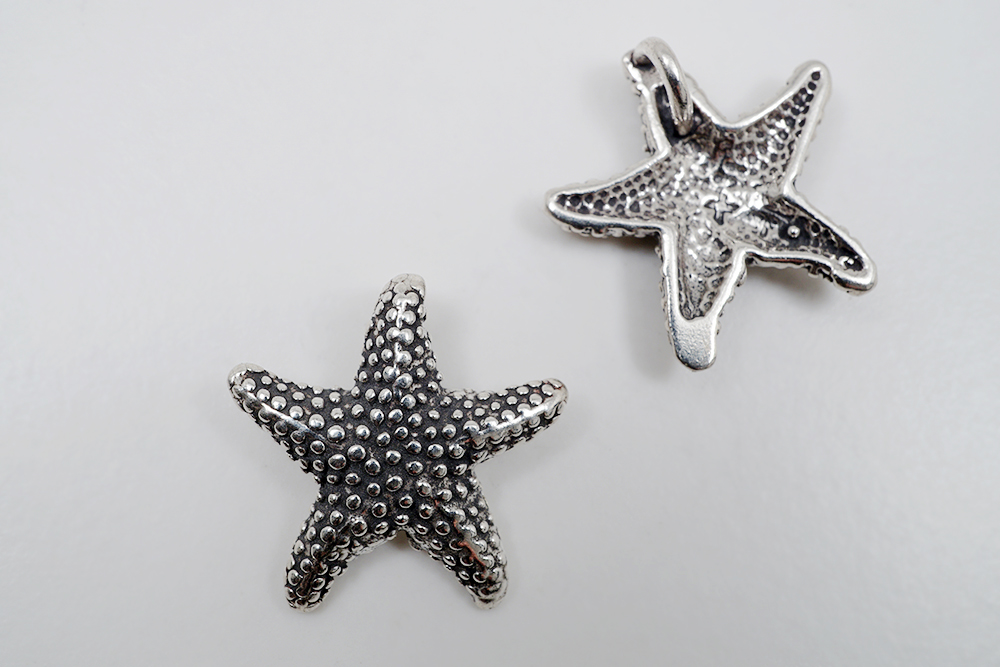 Sjöstjärna ca. 18mm, hänge 925-silver - 2