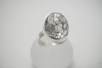 Turmalinkvarts  silverton ring JOD 925-silver