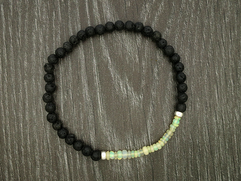 JOD opal and lava bracelet 925-silver