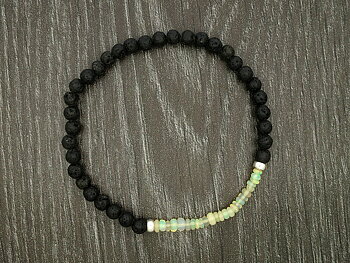 JOD opal and lava bracelet 925-silver