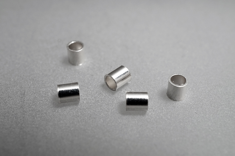 Klämtub 3X3 mm 2st/fp pris/fp, 925-silver