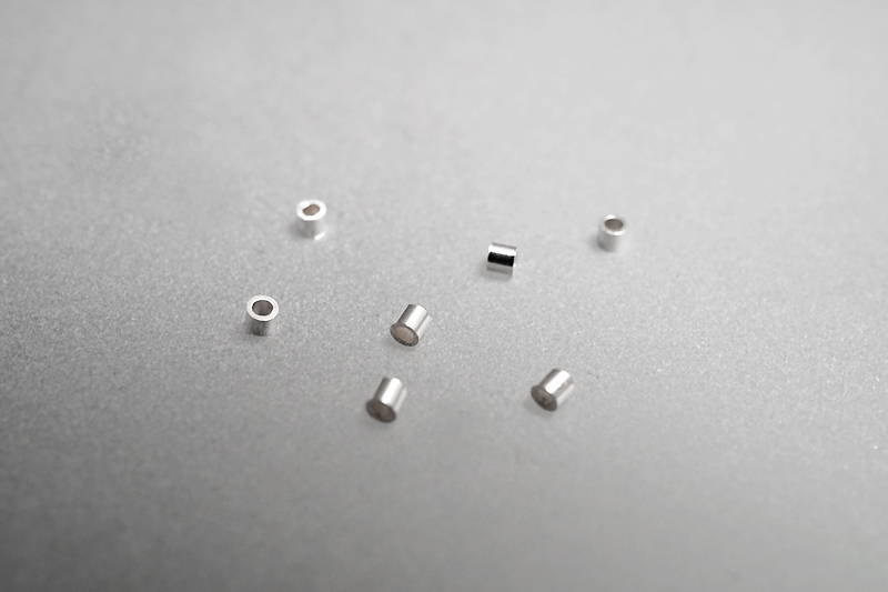 Klämtub 1X1 mm 10st/fp. Pris/fp, 925-silver