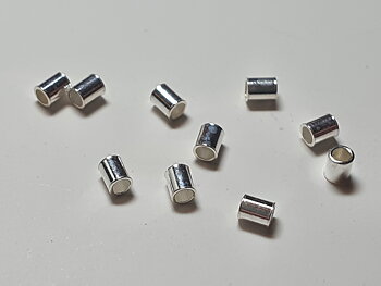 Klämtub lång  2x1,5mm 925-silver 2st/fp pris/fp