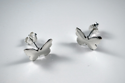 Butterfly earstick sterling silver