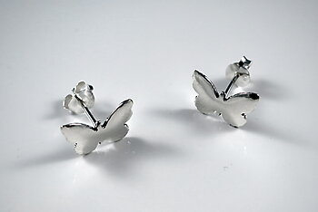 Butterfly earstick sterling silver