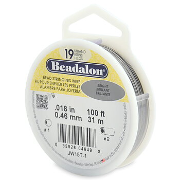Vajer 19 tråd. 0,46 mm ( ,018´) 31m Beadalon
