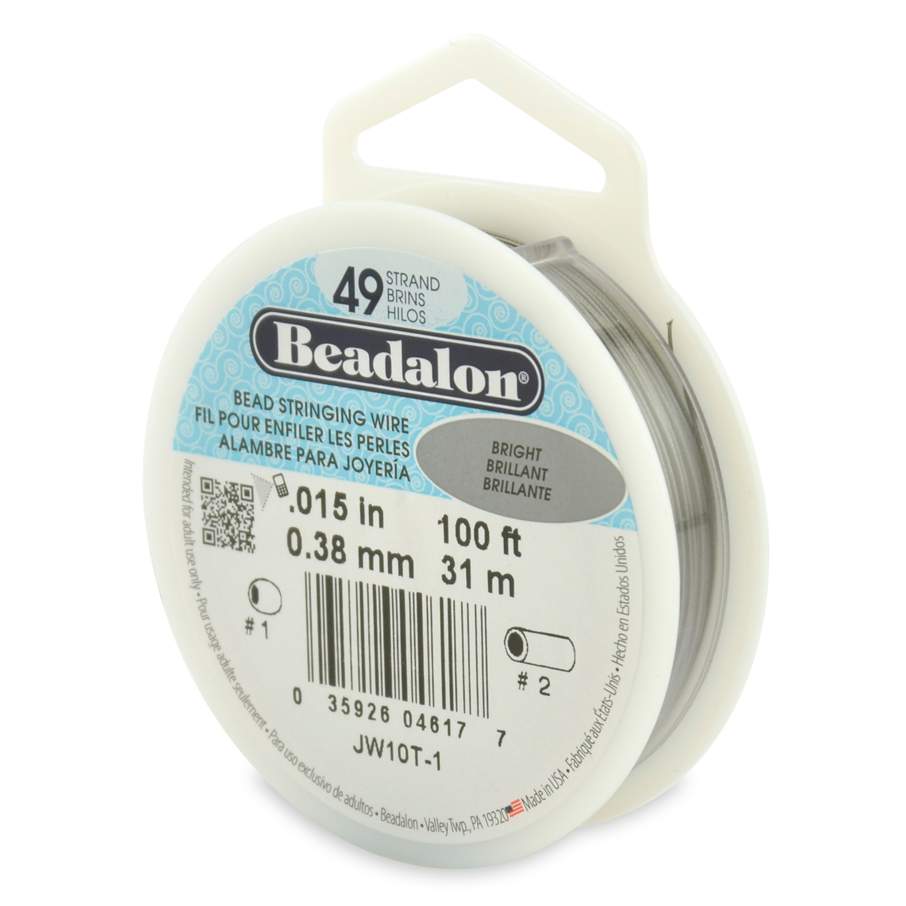 49 vajers 0,38mm ( 0,15") 31m Beadalon