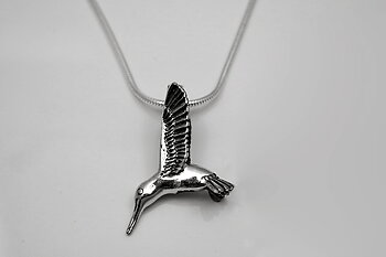 Kolibrie, hänge 925-silver