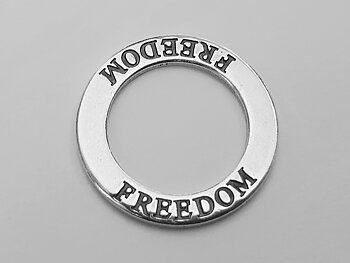 Freedom, amulet ring 925-silver