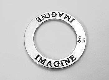 Imagine, amulet ring 925-silver