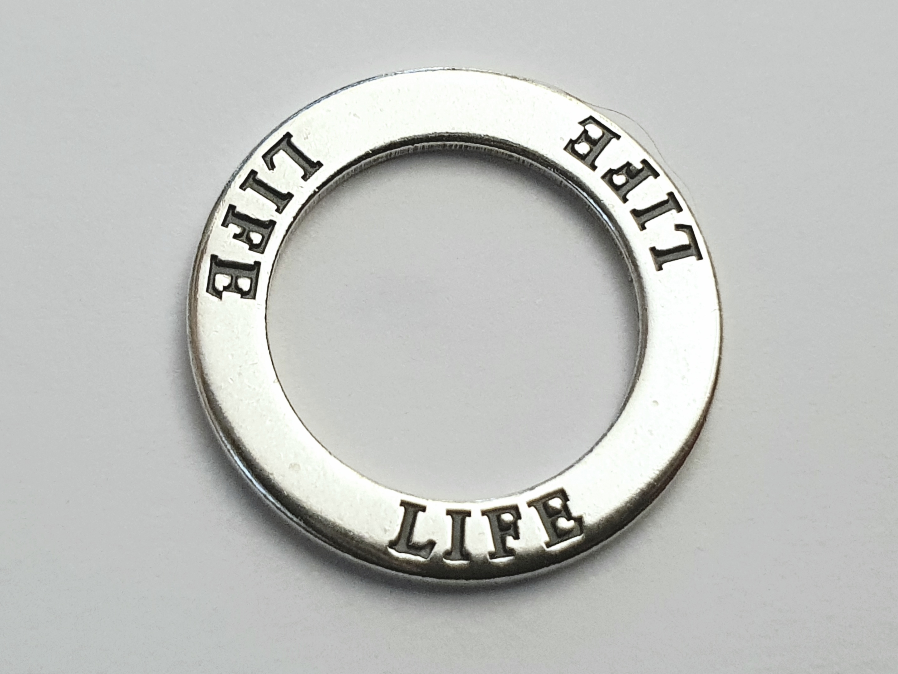 Life, amulet ring 925-silver